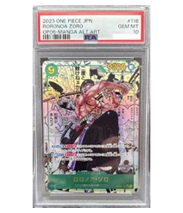 PSA 10 Roronoa Zoro Manga Pararrel OP06-118 SEC Wings of Captain One Piece Card