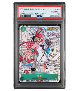 Uta SEC PSA-10 Manga Pararrel EB03-061 One Piece Heroines Edition Card Japan